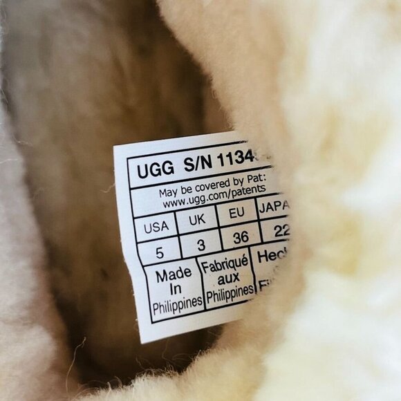 Ugg Australia Classic Mini Side Logo II Suede US Size 5 Tan Orange Logo - Picture 11 of 12